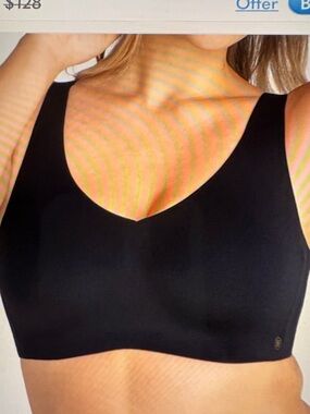 Honeylove V-Neck Black Bra XL